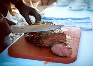 Soirée avec un barbecue américain dans un fameux «Smoker»